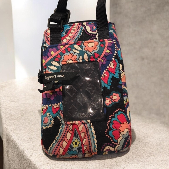 Vera Bradley Haymaker Paisley Cellphone Crossbody - Picture 2 of 3